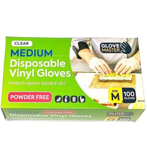au-clear-vinyl-gloves-disposable-medical-food-safe-powder