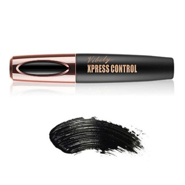 Black 4D Silk Fiber Eyelash Mascara Extension Makeup Waterproof Kits Eye Lashes